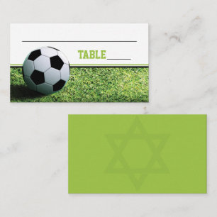 Soccer Bar Mitzvah Place Card