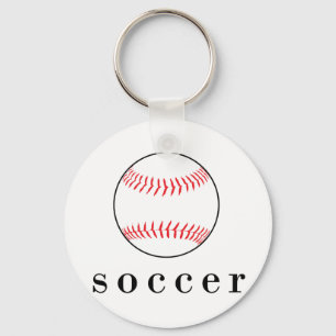 Soccer Baseball Funny Hilarious Sports T-Shirt Keychain