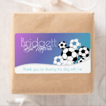Soccer Bat Mitzvah Label