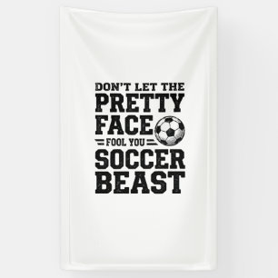 Soccer Beast Pretty Face Vintage Typography Shirt_ Banner