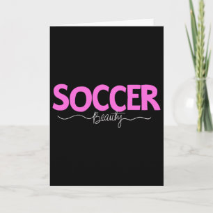 Soccer Beauty Shirt Girls Women Player Sports Tee  Card