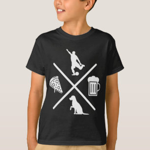 Soccer Beer Dogs Pizza Canine Snack Food Gift T-Shirt