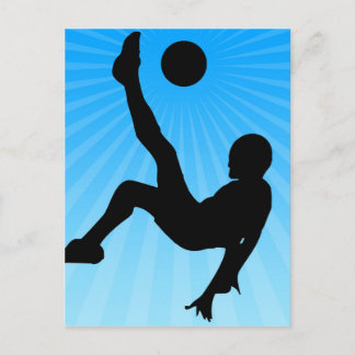 Soccer Bicycle Kick Postcard