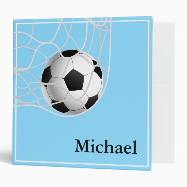 Soccer Binder-Custom Name Binder (Front/Inside)