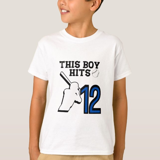 Soccer Birthday - 12 Year Old Boy - 12th Birthday T-Shirt (Front)