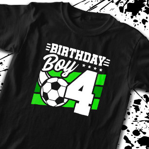 Soccer Birthday - 4 Year Old Boy - 4th Birthday T-Shirt
