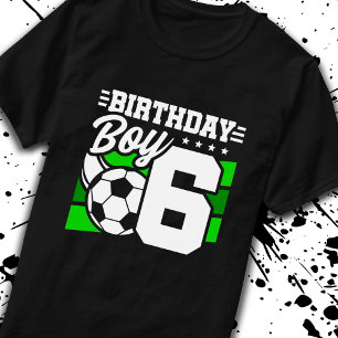 Soccer Birthday - 6 Year Old Boy - 6th Birthday T-Shirt