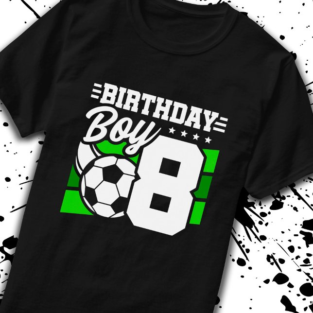 Soccer Birthday - 8 Year Old Boy - 8th Birthday T-Shirt (Creator Uploaded)