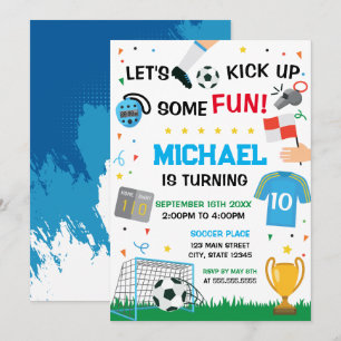 Soccer Birthday boy Invitation