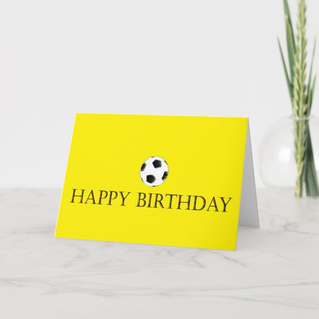 Soccer Birthday Card (Front)