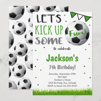 Soccer Birthday Invitation