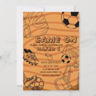 Soccer Birthday Invitation, Editable Soccer Party  Invitation