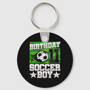 Soccer Birthday Party - 11th Birthday Boy 11 Years Keychain