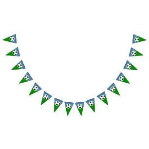 Soccer Birthday Party Bunting Flags