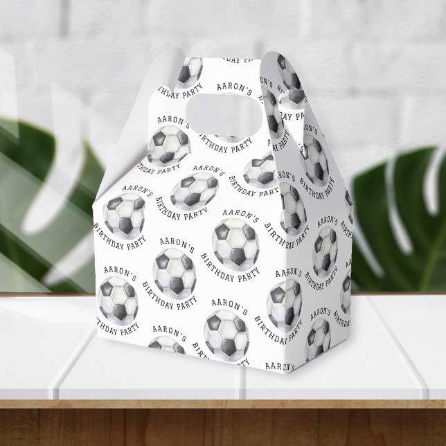 Soccer Birthday Party Favor Box (Creator Uploaded)