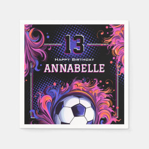Soccer Birthday Party Napkin