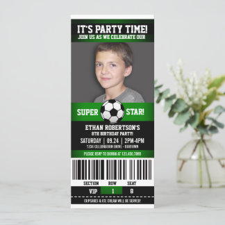 Soccer Birthday Photo Template