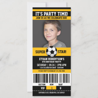 Soccer Birthday Photo Template
