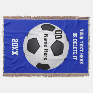 Soccer Blankets and Change COLORS and 4 Text Boxes