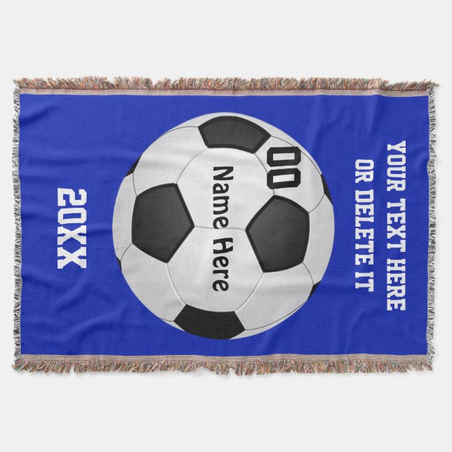 Soccer Blankets and Change COLORS and 4 Text Boxes (Front)