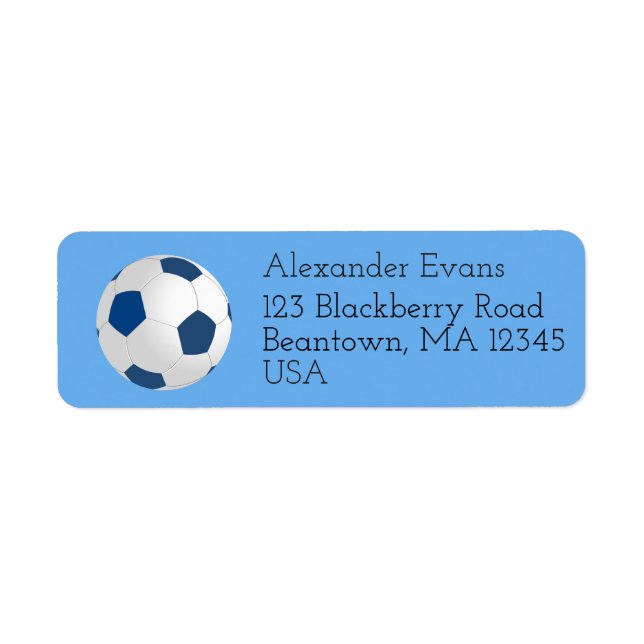 Soccer Blue and White (Front)