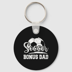 Soccer Bonus Dad Soccer Player Game Day Father&#; Keychain