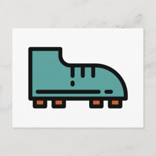 soccer-boots postcard