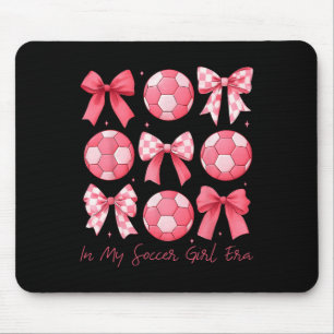 Soccer Bow Girl  Mouse Pad