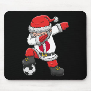 Soccer Boy Dabbing Santa Christmas Japan Footbyll Mouse Pad