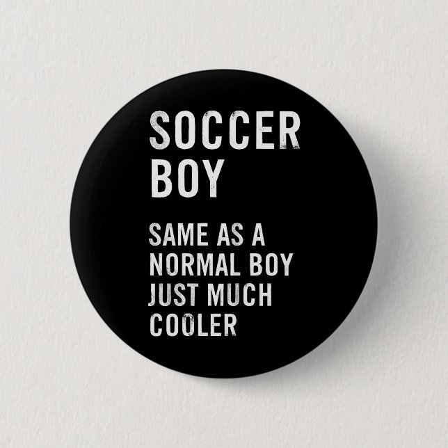 Soccer Boy Definition Funny  2 Inch Round Button (Front)