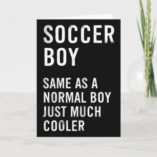 Soccer Boy Definition Funny  Card