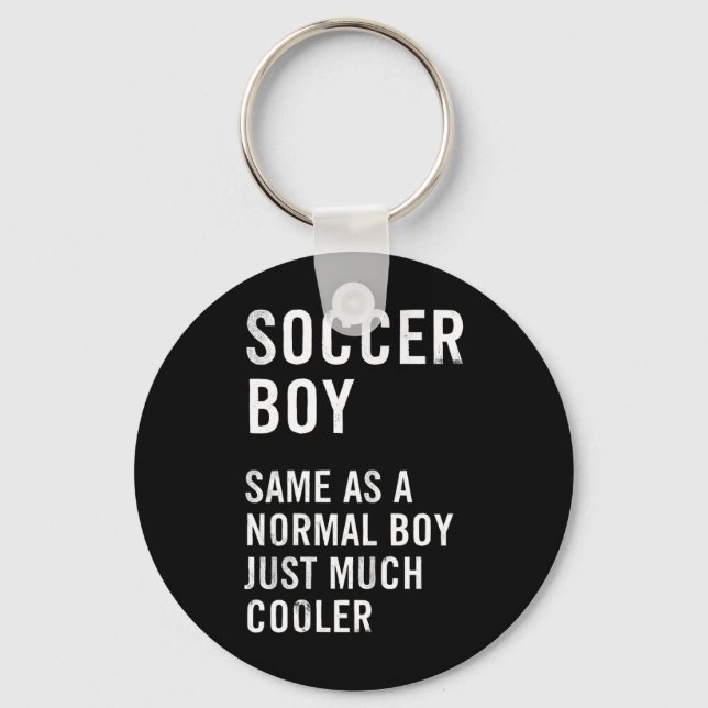 Soccer Boy Definition Funny  Keychain (Front)