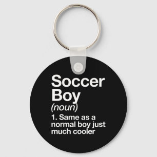 Soccer Boy Definition Funny Sports  Keychain