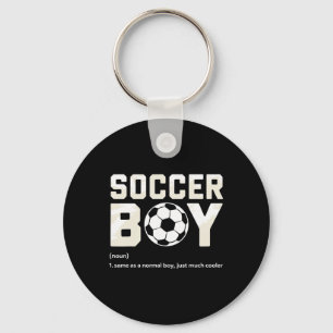 Soccer Boy Definition Keychain