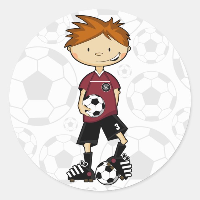 Soccer Boy Sticker Sheet (Front)