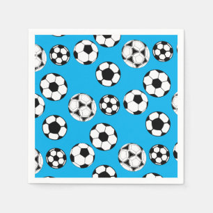 Soccer boys birthday CUSTOM AGE Napkin