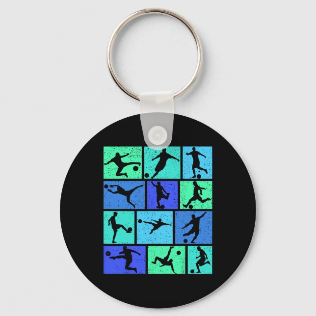 Soccer Boys Kids Men _2  Keychain (Front)