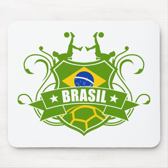 soccer BRASIL Mouse Pad (Front)