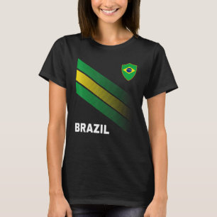 Soccer Brazil Flag For Soccer Men Women Kids T-Shirt
