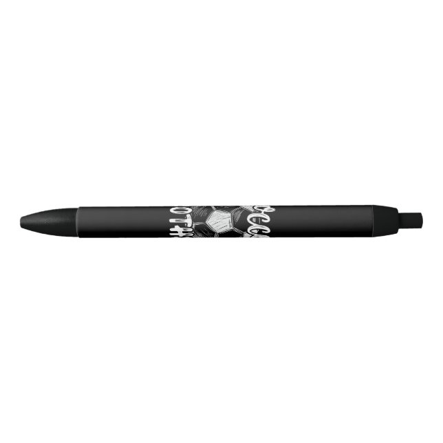 Soccer Brother Men Family Matching Team Player Soc Black Ink Pen (Front)