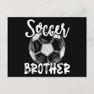 Soccer Brother Men Family Matching Team Player Soc Holiday Postcard