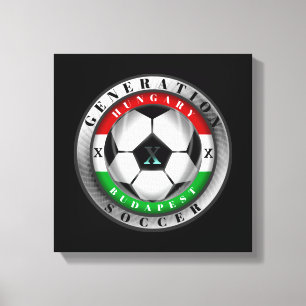 Soccer Budapest Hungary Generation X Canvas Print