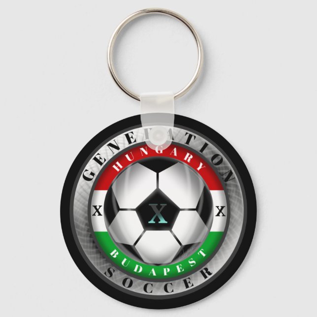 Soccer Budapest Hungary Generation X Keychain (Front)