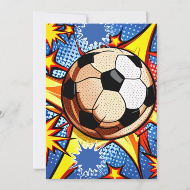Soccer Burst Holiday Card (Front)