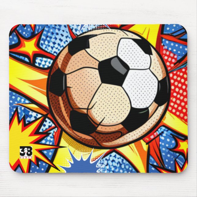 Soccer Burst Mouse Pad (Front)