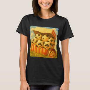 Soccer Byll Chicken Nuggets Cute Kawaii Funny Fast T-Shirt