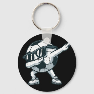 Soccer Byll Dab Cute Footbyll Player Boys Kids Tod Keychain