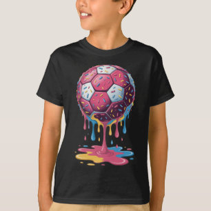 Soccer Byll Drip Ice Cream Drip Men Women Game Soc T-Shirt