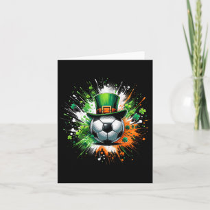 Soccer Byll Leprechaun Hat Irish Shamrock Patricks Card