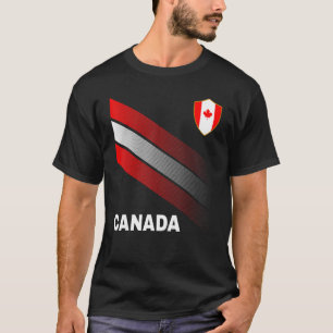 Soccer Canada Flag For Soccer Men Women Kids T-Shirt